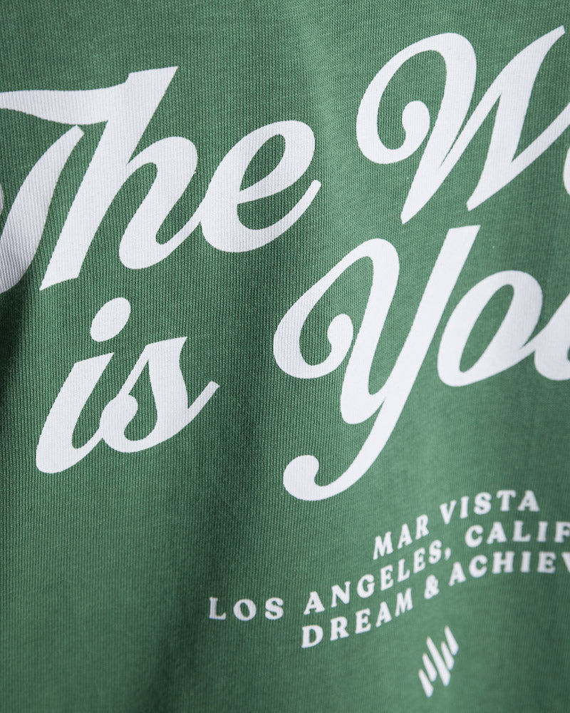 OVERSIZED T-SHIRT THE WORLD GREEN