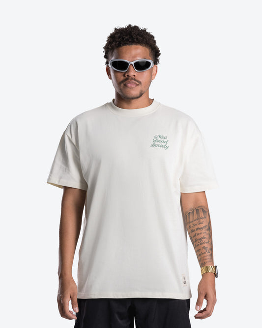 OVERSIZED T-SHIRT THE WORLD CREME