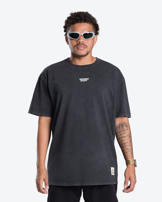 OVERSIZED T-SHIRT THE WORLD ACID WASHED