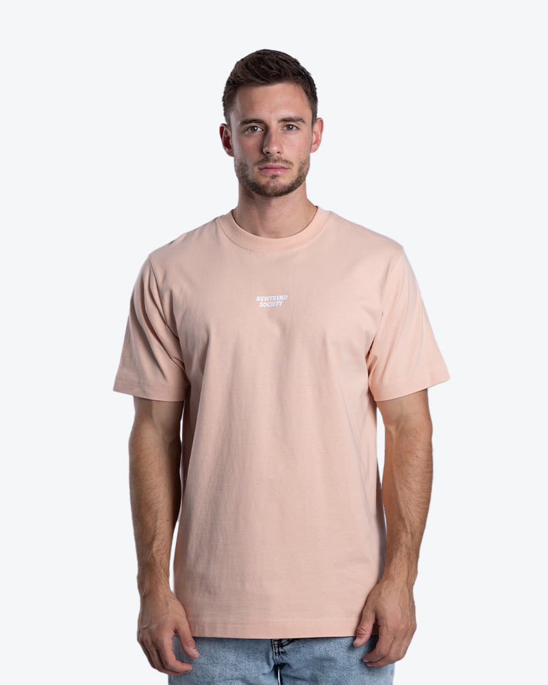 OVERSIZED T-SHIRT EARLY MORNINGS PEACH