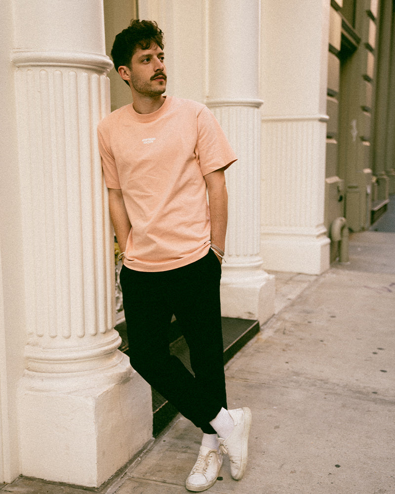 OVERSIZED T-SHIRT EARLY MORNINGS PEACH