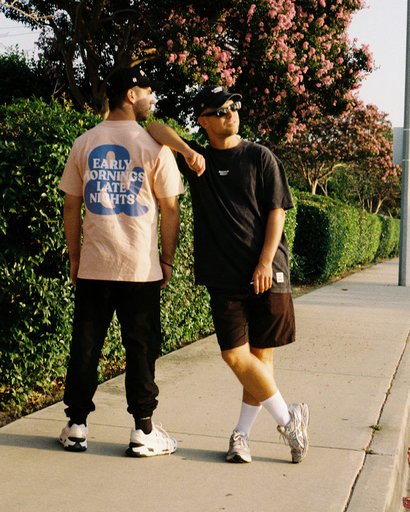 OVERSIZED T-SHIRT EARLY MORNINGS PEACH