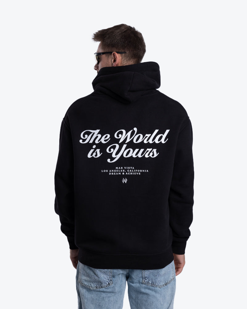 OVERSIZED HOODIE THE WORLD BLACK