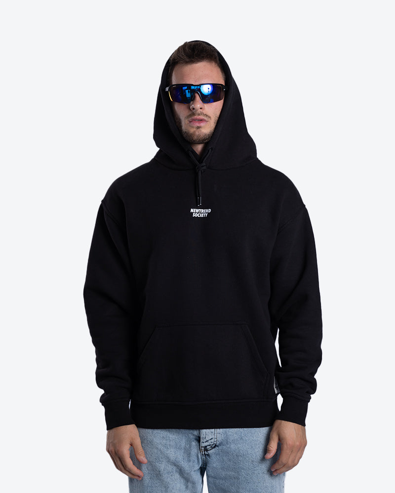 OVERSIZED HOODIE THE WORLD BLACK