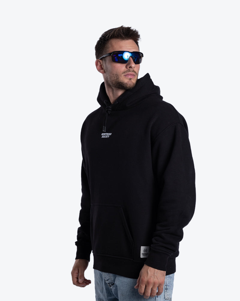 OVERSIZED HOODIE THE WORLD BLACK