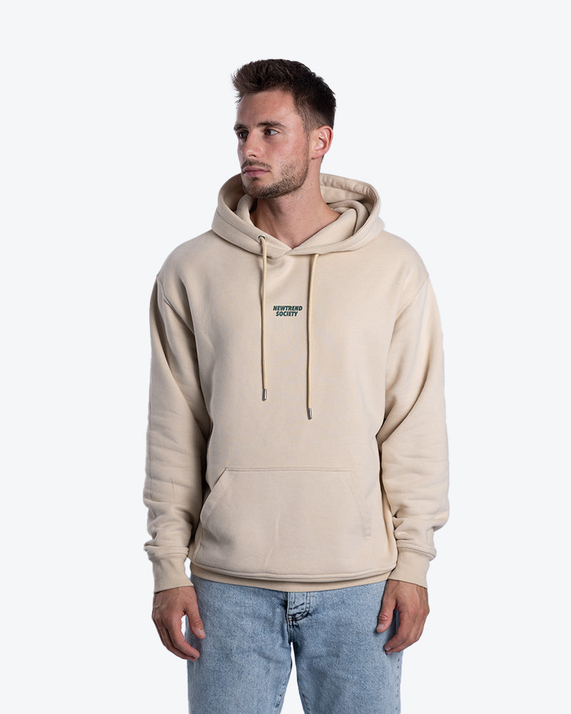 OVERSIZED HOODIE THE WORLD CREME