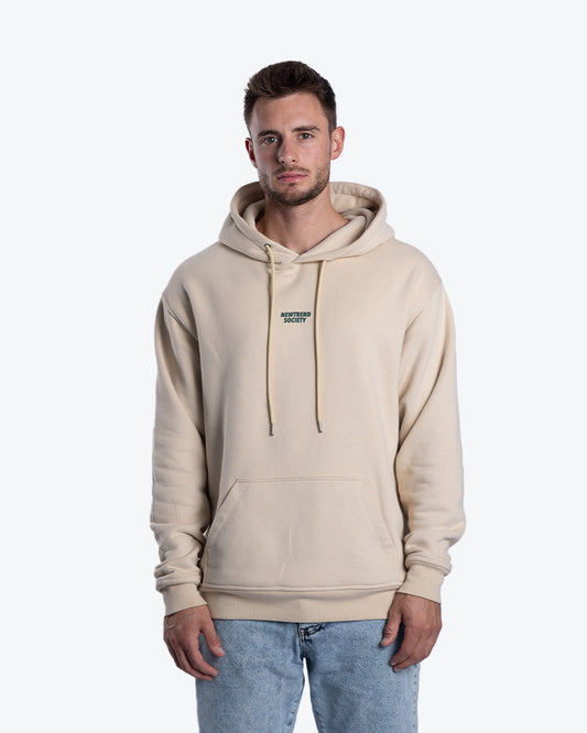 OVERSIZED HOODIE THE WORLD CREME