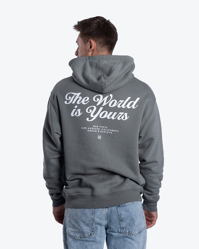 OVERSIZED HOODIE THE WORLD GREEN